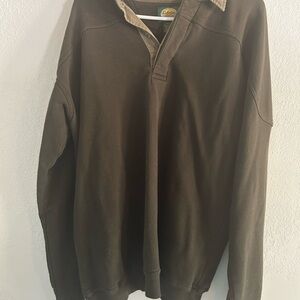 Cabela's Men's Chocolate V-Neck Sweater